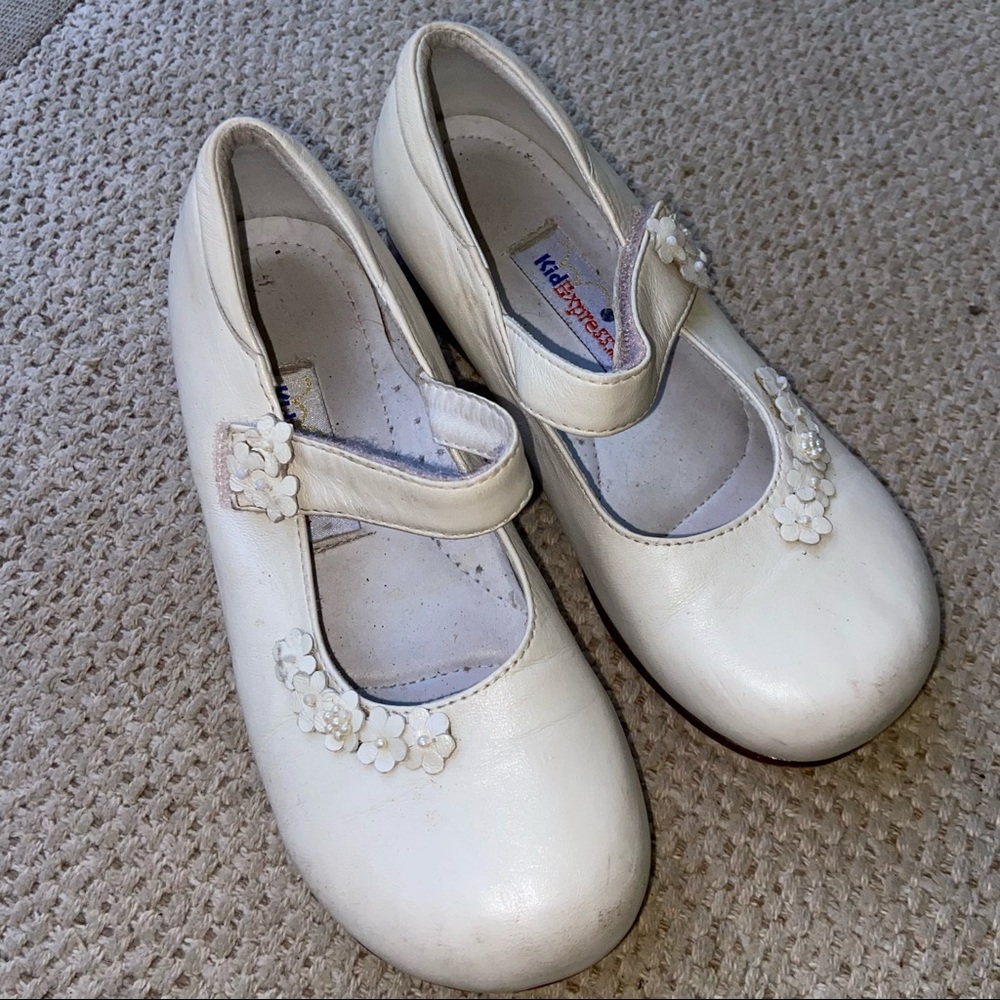 Kid Express Ecru/Ivory Mary Jane Dress Shoes